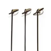 BambooMN - Black Knot Party Pick Skewers - Lengths 3.14" to 7.1"