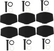 UPKOCH 6 Sets Folk Guitar Tuner Caps Durable String Locking Handles for Acoustic Guitar Quick Accurate Tuning Easy to Clean Maintain Essential for Guitarists