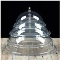 在飛比找樂天市場購物網優惠-透明長方形防塵蓋圓形食品蓋蛋糕罩餐蓋托盤蓋點心罩塑料蓋面包蓋