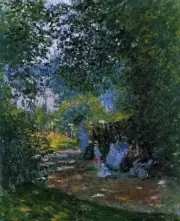 At The Parc Monceau By Claude Monet Art Painting Paint By Numbers Kit DIY