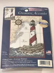 Creative Accents Nautical Light Counted Cross Stitch Kit#7935 2003 Dimensions