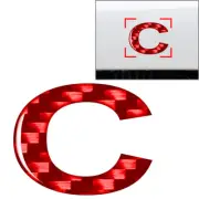 Window Door Wall Car Badge Emblem Lowercase Alphabet Letter c Decals Stickers