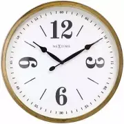NEW NeXtime Classic Wall Clock, Gold, 39cm