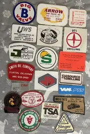 COLLECTIBLE HARD HAT ADVERTISING STICKER LOT # 40