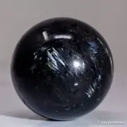 386g62mm Astrophyllite Sphere Crystal Ball Stone Fireworks Quartz Healing Flash