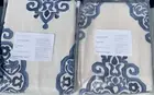 Set of (2) Pottery Barn Asher Medallion Drapes Curtains 50x108" - Twilight - NEW