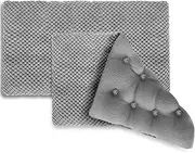 GEOPAI Microwavable Heating Pads 15 * 9", Weighted Moist Microwave Heat Pad for Cramps Neck Shoulder, Back Pain Relief, Warm Compress Rice Bean Bag Hot Pack for Muscles Ache, Joints, Unscented, 2 pack