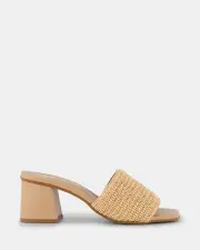 Shelly Shen Dana/Natural Raffia Womens Heels 37