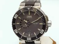 在飛比找Yahoo!奇摩拍賣優惠-【發條盒子H7664】ORIS 豪利時 Aquis 時間之海