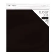 Craft Perfect Weave Texture 80lb Cardstock 12"X12" 5/Pkg-Jet Black - 3 Pack