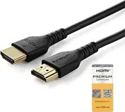 StarTech.com RHDMM2MP Premium High Speed HDMI Cable with Ethernet, 2 Meter