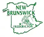 New Brunswick Canadian Province Outline Fridge Magnet