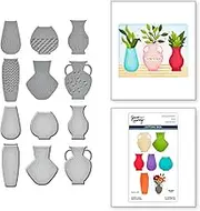 Spellbinders Ceramic Vases by Simon Hurley Etched Dies, Metal