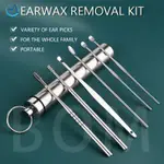 6 PCS EAR WAX REMOVAL KIT CLEANING TOOL EARWAX PICK CLEANER