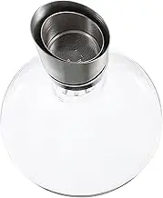 HEALEEP Creative Wine Decanter Elegant Glass Wine Jug with Opening for Quick Decanting Unique Design Enhances Flavor for Home Decor and Entertaining