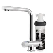Puretec Tripla T6 3-Way Kitchen Mixer Tap with Z1 Under Sink Filter - WELS
