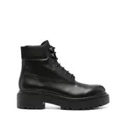 [Prada] Prada Leather Work Boots 9 US BLACK