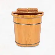 Wood Foot Bath Bucket Foot Tub for Soaking Feet, Relax Foot Spa, Large Foot Bath Basin, Thickened Material Foot Bucket. Super Easy to use Interesting
