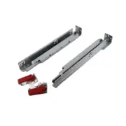 Kingsman Hardware Drawer Slide 18" Full Extension Soft Close Steel (12 Pieces)