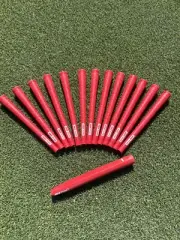 PURE Wrap Midsize Red Golf Club GRIPS. Set Of 13 NEW Grips. W/FREE Putter Grip!!