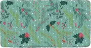 Merry Christmas Holiday Floral Portable Toddler Bed Sheet Soft&Comfortable Cot Sheet for Kids Camping Cot for Small Spaces Baby Sleeping 50'' x 25'' (Sheet,Bed Not Included)