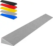 Mobility Scooter Ramps,Portable Indoor Wheelchair Ramp Rubber Step Ramp Threshold Ramp, for Cars Caravan Skateboard Motorcycle(Grå,39.4x2.8x0.4in)
