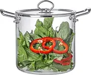 LeoLeoyy Stew Pot,Noodles Bowls Glass Cooking Pot,Heat-Resistant Stovetop Cooking Pot for Pasta Noodles,Instant Noodle Pot (3.5L)