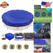 15ft Round Heavy-Duty Winter Pool Cover with Encryption Grommets for Strength
