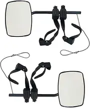 2PCS Universal Towing Mirror Clip On Extended Mirrors Tow Mirror Compatible For Caravan Trailer Car Rear View Mirror Wide Angel Wing Mirror