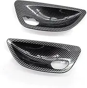 MKVAXR for, 5 Series F10 F11 F18 2010-2017 Left Right Inner Door Handle Bowl Cover Trim Replacement Car Interior Handle Replacement(Carbon Fiber)
