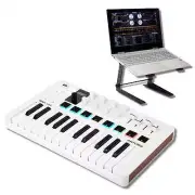 Arturia MiniLab 3 Compact MIDI Keyboard and Pad Controller with Laptop Stand