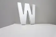Mirror Alphabet Letter Large Upper Case 20cm "W"
