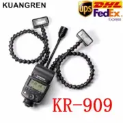 DHL KUANGREN KR-909 Macro Flash Light Double Head Speedlite Lite For Camera DSLR