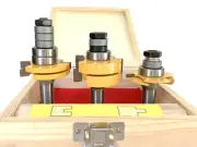 9pc 1/2" shank Variable Rail/Still Tangue/Groove Router Bit Set