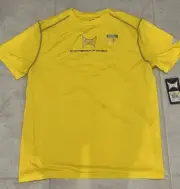 TAPOUT COMPRESSION AN EXPRESSION OF COMBAT SHIRT MENS L YELLOW SHORT SLEEVE NWT