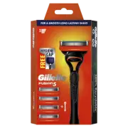 Gillette Fusion Razor Handle + 4 Cartridges 5 Antifriction Blades Fusion 5