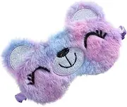 FOMIYES Sleeping Eye Mask for Bear Design Soft Blindfold Makeup Headband Travel Sleep Mask for Naps Office the Go