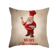 Merry Christmas Holiday Decorative Throw Cushion Cover Pillow Cover Pillow Case for Sofa Couch Bed Chair Living Room Bedroom,45*45cm