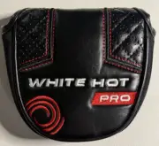Odyssey White Hot Pro Mallet Putter Head Cover - Black/Red