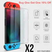 2 Pack For Nintendo Switch Oled Lite Screen Protector 9H Tempered Glass