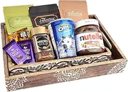 Jaiccha Ghasitaram Diwali Gifts - Diwali Gifts Set of 2 Wooden Serving Trays of 10 Goodies