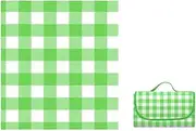 Returntrue Outdoor Picnic Blanket – Waterproof, Thickened Camping Mat & Sandproof Beach Mat – Portable, Durable, Foldable Sitting Pad for Picnics, Camping, Hiking & Outdoor Activities (Green)