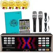 TJ Media K2 Karaoke Machine System 1TB + TIR-1090 Remote + Song Book + Wired MIC