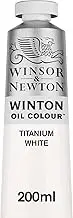 Winsor & Newton Winton Oil Colour Paint, 200ml Tube, Titanium White (Pack of 1), 1437644