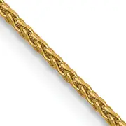 16 Inch 14K 1.0mm D/C Wheat Chain