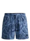 Hugo Boss Men's Reel Standard Swim Trunks, Open Blue