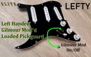 2023 LEFTY Gilmour Style STRAT SSS 11-HOLE LOADED PICKGUARD w/ MOD ON/OFF Toggle