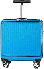 [Habrur] Checked Luggage Carry On Luggage 16 Inch Suitcases Business Travel Boarding Carry On Luggage Scratch Resistant Hard with Wheels Luggage Suitcase (Color : B, Size : 16 in)