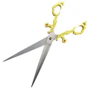 10 inch Gold Renaissance Scissors Dagger Medieval Knife W/Blade Sheath