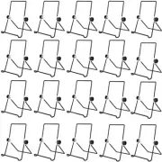 20 Pack 7" x 5.3" Adjustable Iron Display Stand for Tablet, Books, Photos, Pl...